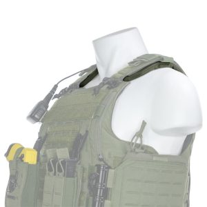 Shoulder pad placement highlighted on the RISE Tactical Carrier
